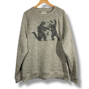Lucky Brand Shearless Fleece Lined Knit Godzilla King Kong Sweater - Bild 1 von 10