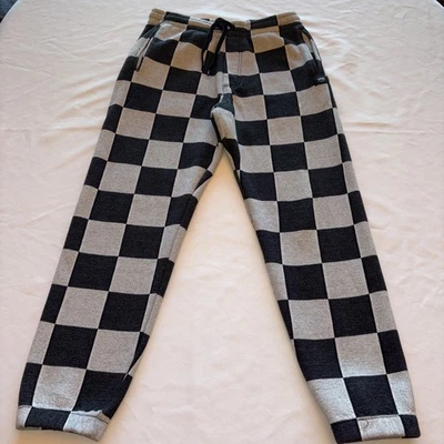 VANS Off The Wall BMX Skate Hombres Pequeños Pantalones/Sudaderas Joggers A Cuadros Foto 1 de 4