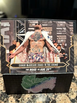 2017 Topps On Demand Mayweather vs. McGregor - Conor McGregor #11 Soaks In Crowd - Image 1 of 2
