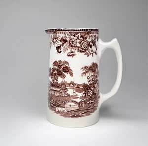 Clarice Cliff Tonquin Brown by Royal Staffordshire 16 oz Pitcher - Picture 1 of 7
