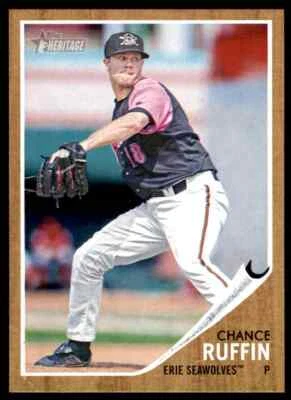 2011 Topps Heritage Minor League Chance Ruffin Erie SeaWolves #165 - Image 1 of 2