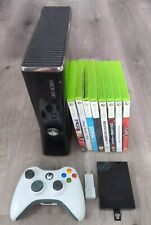 Black Xbox 360 S Console FULLY WORKING 8 Games