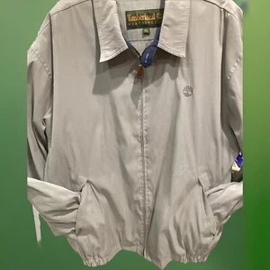 NWOT Timberland Weather gear Size XL Khaki Tan W /Blue Trim Suede Soft Material - Picture 1 of 7