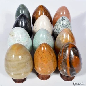 Großhandel 12 Stck. Gemischte Eierkugel Naturheilkristall Probe Stein 2,1 kg - Bild 1 von 10