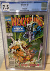 WOLVERINE #41 NEWSSTAND CGC 7.5.  Awesome Key Issue.  CABLE AND SABERTOOTH  SLAB