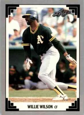 1991 Leaf Willie Wilson #299 - Image 1 of 2