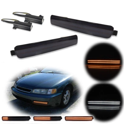 Luces de señalización LED ahumadas para parachoques delantero Honda Accord 96-97 cupé 2D/sedán 4D Foto 1 de 4