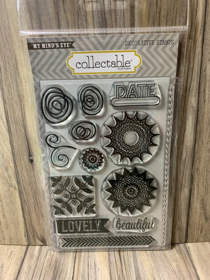 My Mind's Eye Collectable Decorative Stamps Scrapbooking and Crafting NEW - Imagem 1 de 1