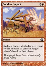 4x Sudden Impact MTG 8th Edition NM Magic Regular
