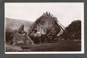AK Keswick Cumbria der Bowder Stone frühe RP - Bild 1 von 2