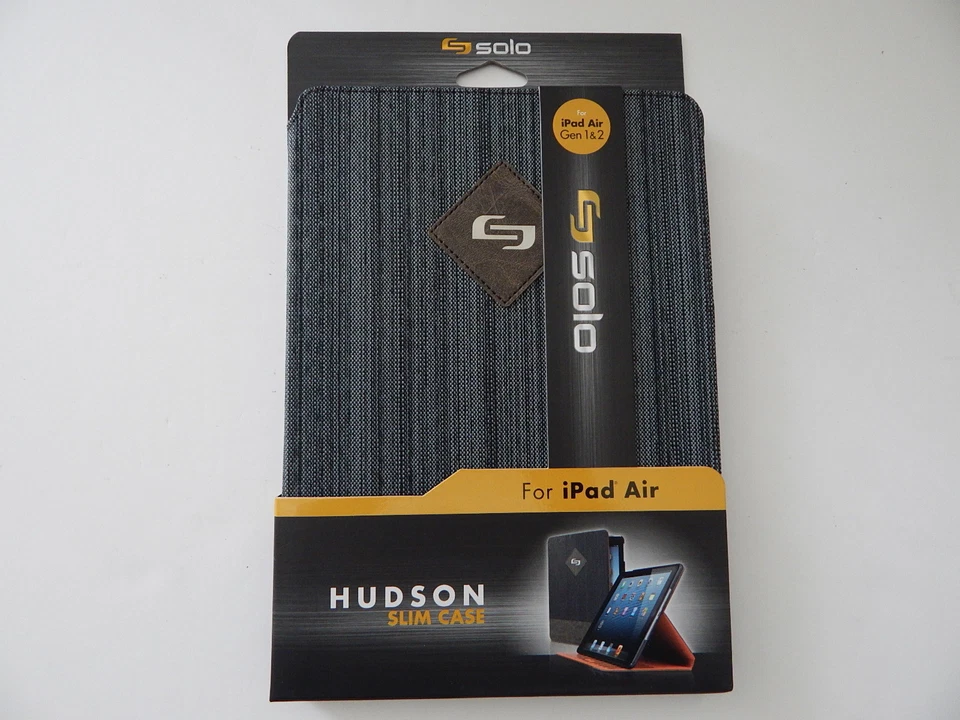 SOLO Hudson Slim Case for iPad Air & iPad Air 2 Black/Orange New New - Image 1 of 1