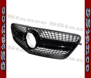 CHROME DIAMOND GLOSS BLACK FRONT FRAME GRILLE FOR 10-13 M-BZ W212 SEDAN WAGON - Bild 1 von 3