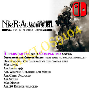 Nier Automata - Save Data for Nintendo Switch - No Game Included