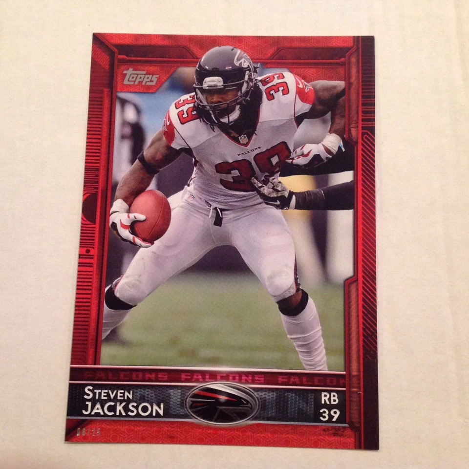 #13 Steven Jackson Oregon State / Falcons #ed/25 made Red Version 2015 Topps 5x7 - Image 1 of 1