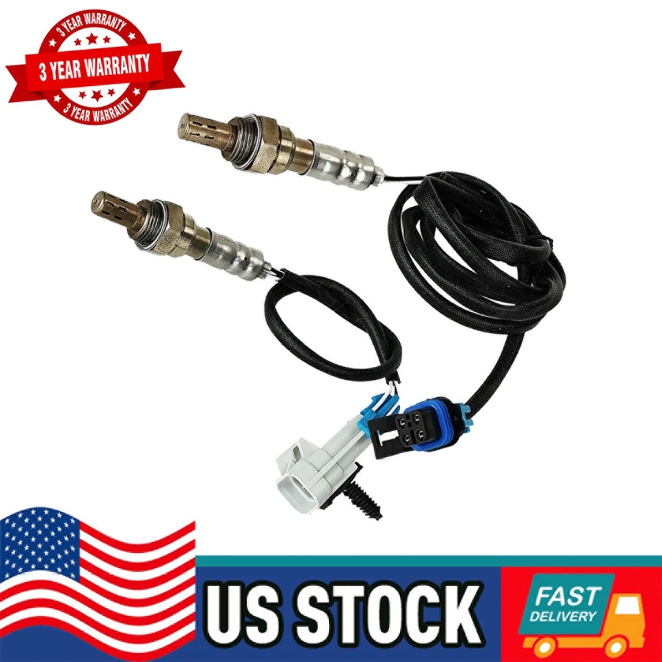 2x Sensores de oxígeno aguas arriba + aguas abajo para Chevrolet Malibu 3,1 L 2001 2002 2003 Foto 1 de 4