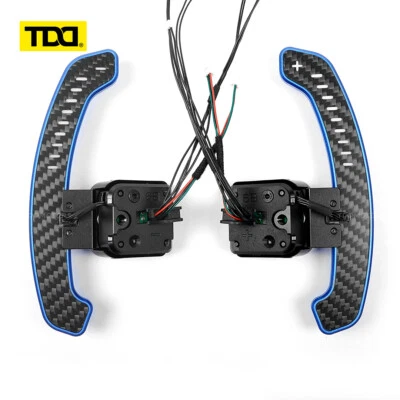 TDD LED Carbon Magnetic Carbon Paddle Shifters For Audi B9 B9.5 Series A1 A2 - Bild 1 von 4