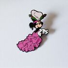 Disney Minnie Mouse as Carmen Miranda Film Star Ruffly Pink Dress Feather Pin