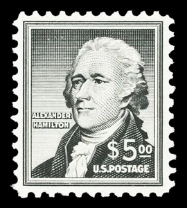 Scott 1053 1956 $5.00 Hamilton Issue Mint F-VF OG NH Cat $47.50 - Picture 1 of 1