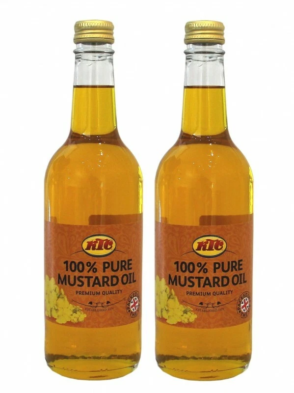 [ 2x 500ml ] KTC Reines Senföl für Ayurwera Massage Anwendungen