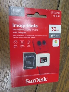 Tarjeta MicroSDHC UHS-I SanDisk ImageMate 32 GB 120 MB/s con adaptador - Imagen 1 de 4