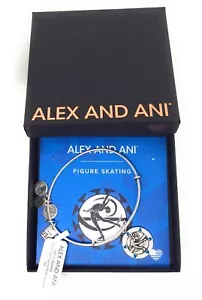 Alex and Ani Team USA Figure Skating Bangle Bracelet Rafaelian Silver NWTBC - Picture 1 of 3