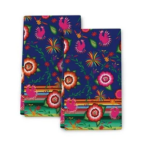 Mexican Floral Kitchen Towels with Hanging Loop Mexican Kitchen Decor Mexican... - Picture 1 of 6