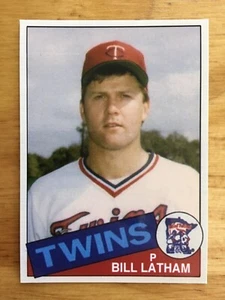 1985 Topps Bill Latham Rookie Custom Cards That Never Were Minnesota Twins - Picture 1 of 2