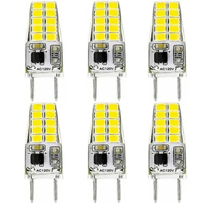 G8 LED Bulb 3W 120V White For Microwave Lighting Under Counter Kitchen Lighting - Picture 1 of 8