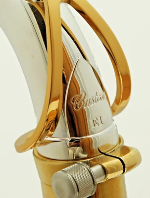 Yamaha TE1 Silver Plate/Gold Lacquer Custom E1 Tenor Saxophone Neck. New! - Image 1 of 4