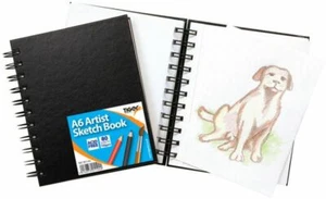 A6 Sketch Book Twinwire Spiral Bound Premium 110gsm White Cartridge Paper - Picture 1 of 1
