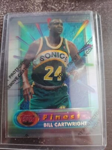 1994-95 Finest Refractor Supersonics Basketball Card #262 Bill Cartwright - Picture 1 of 2