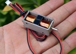 DC 24V Push-Pull Self-holding Mini DC Electric Solenoid Electromagnet Stroke 5mm - Picture 1 of 11