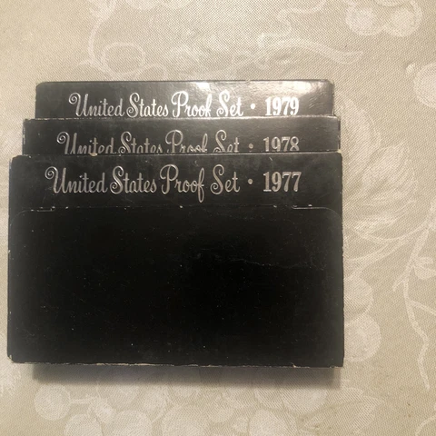 1977, 1978, 1979 United States Proof Sets Lot of 3 Cover