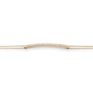 Bracelet Plat Diamants Blanc - Picture 1 of 1