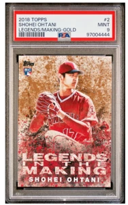 Shohei Ohtani RC 2018 Topps Legends in the Making GOLD 16/50 #LITM2 PSA 9 - Picture 1 of 2