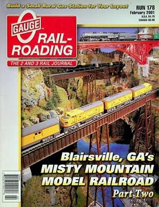 O Gauge Railroading Magazine Run 178 Feb 2001 Misty Mountain Model RR Part 2 - Picture 1 of 2