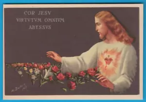Sacro Cuore di Gesù ALMA Milano Orazione santino holy card heilige karte MA1168 - Foto 1 di 2