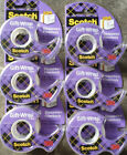 6x Scotch Gift Wrap Tape on a Dispenser Satin Finish Clear Tape 19mm x 16.5m new