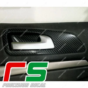 alfa romeo 159 ADESIVI decal sticker cover leva apertura tuning carbon look APA - Imagen 1 de 3