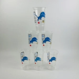 Detroit Lions Mcdonalds 2024 Plastic Cup (6) NFL Michigan Exclusive Collectible - Picture 1 of 15