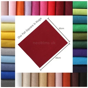 Polar Fleece Fabric Large FAT SQUARES,Anti Pill Super Soft,37 Colors,Great Value - Picture 1 of 91