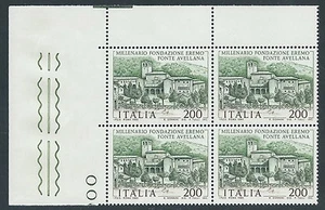 1980 ITALIA FONTE AVELLANA QUARTINA MNH ** - ED-2 - Picture 1 of 1