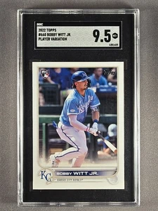 2022 Topps #660 Bobby Witt Jr SP Player Variation Rookie Card RC SGC 9.5 - Picture 1 of 2