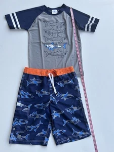 Hanna Andersson Boy Swim Set Size 140 - Picture 1 of 3