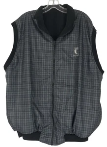 Vintage Roche Vest Mens Size XXL Polartec Reversible Plaid Vail Golf Club - Picture 1 of 11