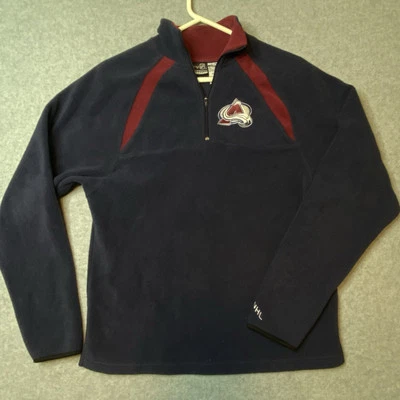 My NHL Avalanche Youth 16/18 Navy Fleece Pullover 1/4 Zip - Image 1 of 4