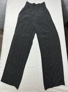 Pantalones plisados a lunares Moods by Krizia de colección talla pequeña 24x29 cintura alta años 80’s - Imagen 1 de 9