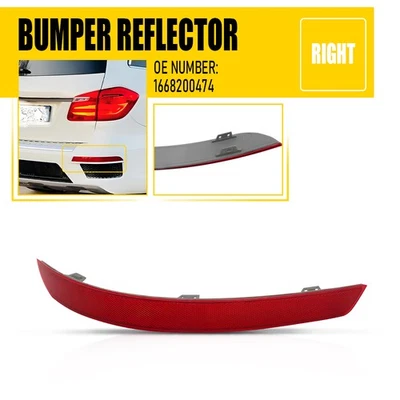Reflector parachoques trasero derecho para 13-16 Mercedes Benz GL450 GL500 GL550 1668200374 Foto 1 de 4