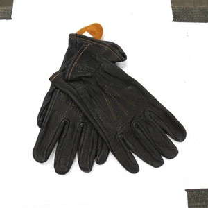 MERLINS HIDE OUT BISON BLACK GLOVES X-LARGE NEW BEAUTIFUL!!! - Picture 1 of 5