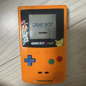 Nintendo Game Boy Color Pokemon Center Limited Edition Orange Console USED - Picture 1 of 4